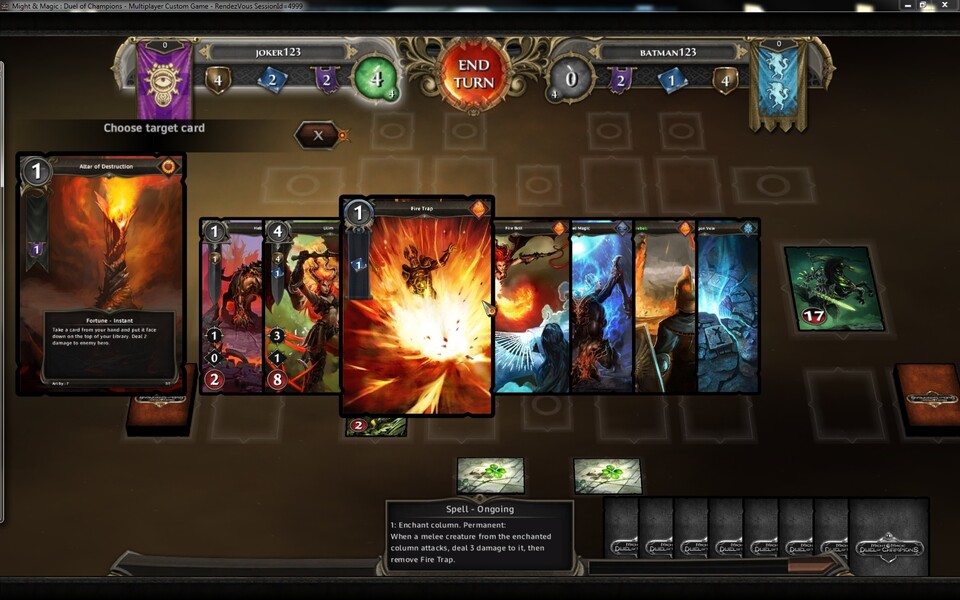 Die Open-Beta von Might & Magic: Duel of Champions ist gestartet.