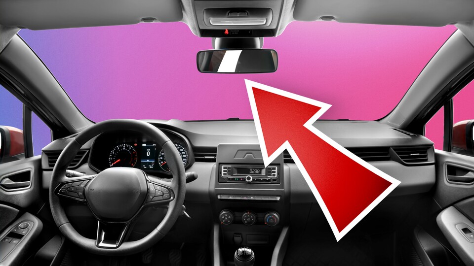 Laut Miles befindet sich die Sensorbox im Auto direkt unterhalb des zentralen Rückspiegels.