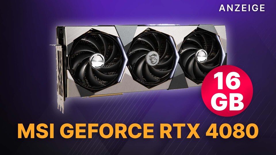 Die MSI GeForce RTX 4080 SUPRIM X ist euer Garant für einschränkungsfreies NextGen-Gaming.