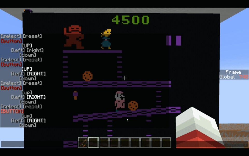 Mit einem Emulator lassen sich Atari-2600-Spiele direkt in Minecraft zocken.