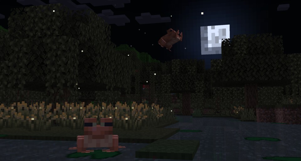 Glühwürmchen sorgen für Ambiente.