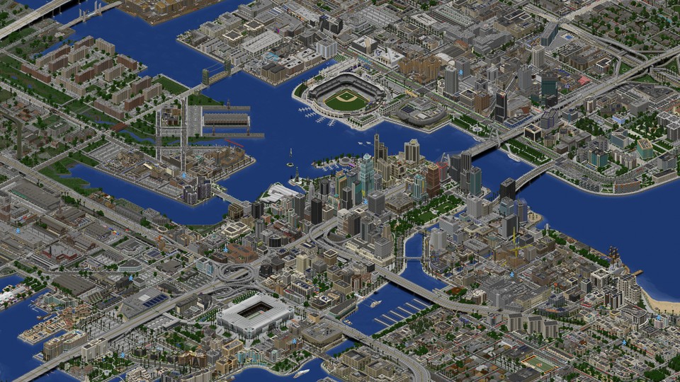 Die Greenfield-Karte von Minecraft zeigt eine extrem detaillierte Großstadt, inspiriert von Los Angeles.