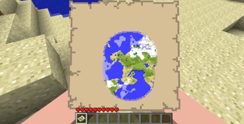 Die Karten sind eine der wichtigsten Neuerungen von Minecraft in der Beta-Version 1.6.