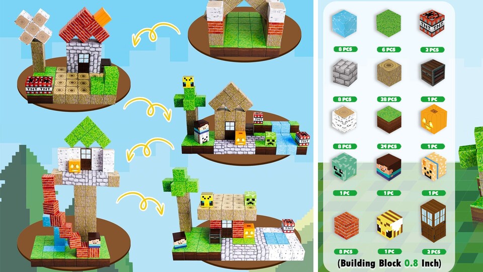 Wie Minecraft, nur in echt: Mit diesen genialen Steinen könnt ihr haufenweise Sachen bauen - allerdings seid ihr viel flexibler als bei LEGO.