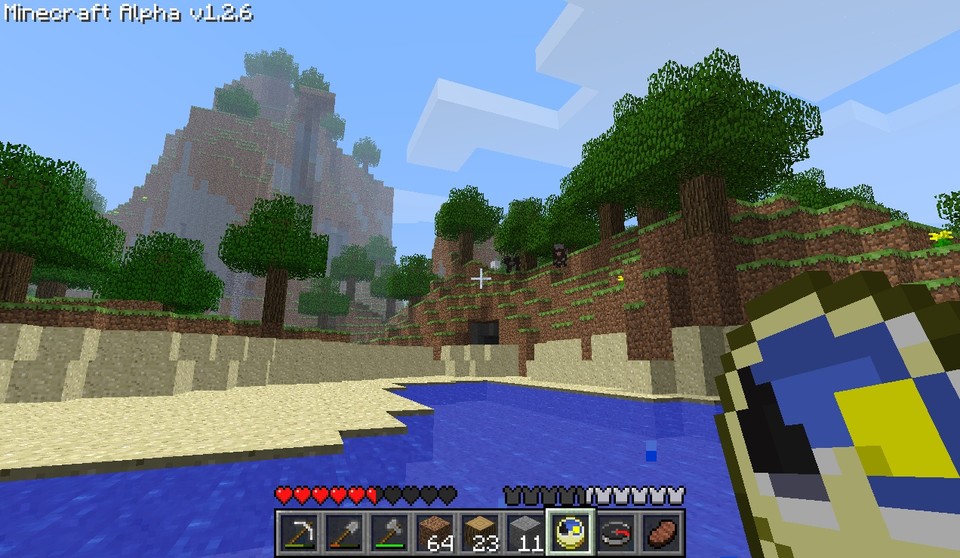 Die Welt von Minecraft besteht ausschließlich aus quadratischen Blöcken, die das Spiel zu vielfältigen Landschaften auftürmt.