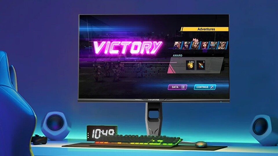 Die schmalen Ränder verleihen dem Monitor ein elegantes Aussehen, das perfekt in jedes Setup passt.