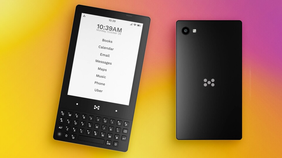 Das Handy verwendet passend zum E-Ink-Display einen Launcher, der auf Text anstelle von Symbolen basiert. (Bildquelle: minimal Company)