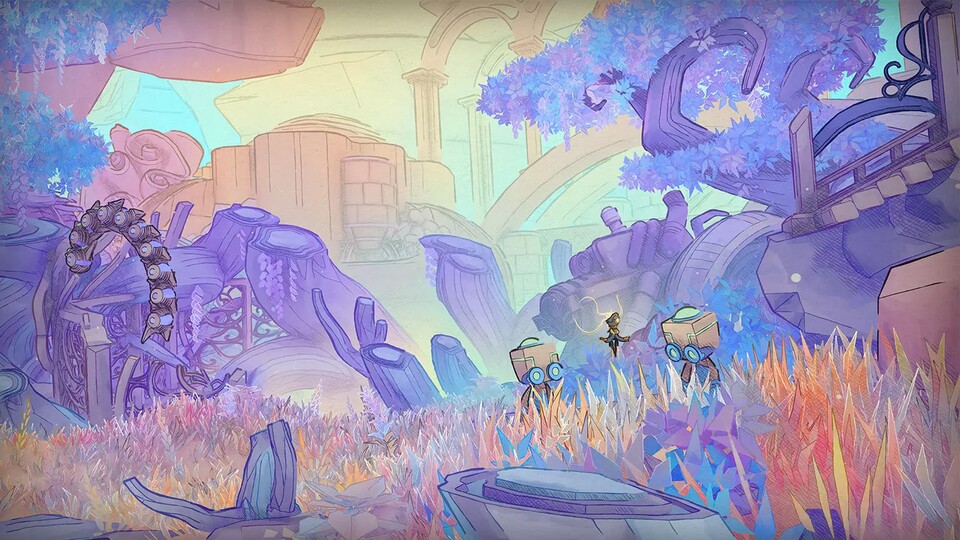 Das Raumschiff ist bereits ziemlich überwuchert, aber ich finde, genau das macht es so unglaublich schön!