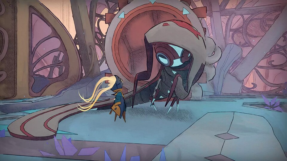 Auf eurer Reise trefft ihr die unterschiedlichsten Roboter auf dem Raumschiff und erfahrt immer mehr über die Vergangenheit!