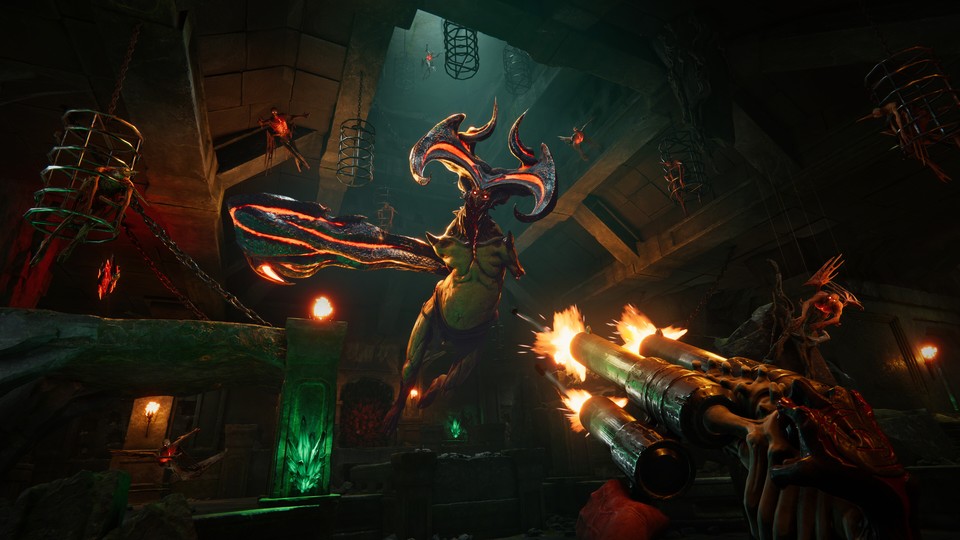 Mit dem ersten DLC zum Höllen-Shooter Metal: Hellsinger könnt ihr noch mehr Headbangen