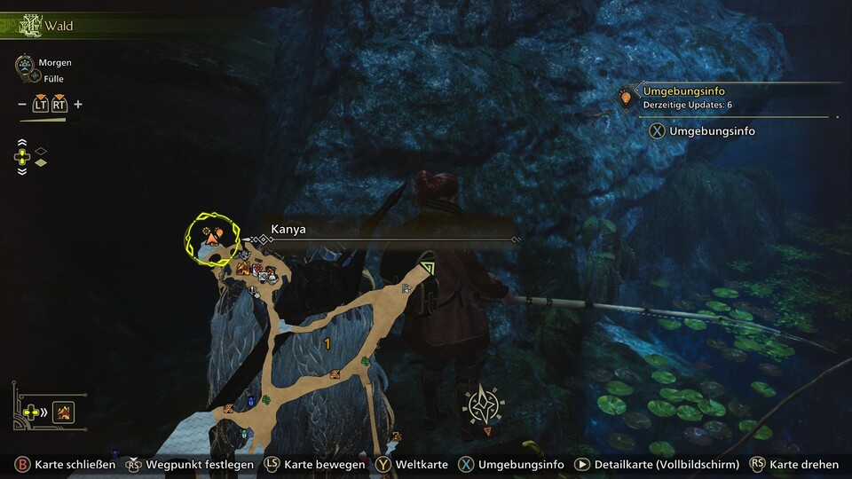 Im hinteren Teil des Basislagers findet ihr Kanya.