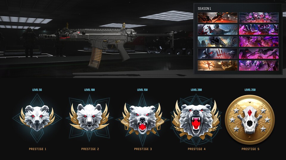 Alle Prestige-Ränge von Season 1 auf einen Blick.