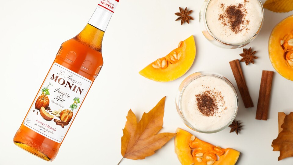 »Pumpkin Spice is my favourite Spice Girl! – Diese Flasche Monin Sirup ist die perfekte Form flüssiger Gönnung!