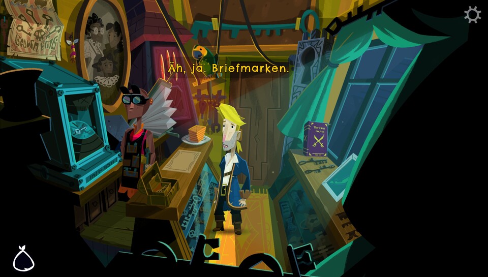 So sehen die gesuchten lila Bücher aus (Fenstersims rechts).