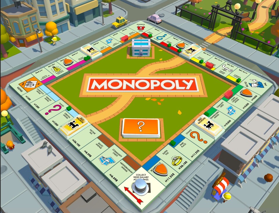 Das Spielbrett von MONOPOLY GO! vereint die klassischen Elemente mit einigen neuen Features.
