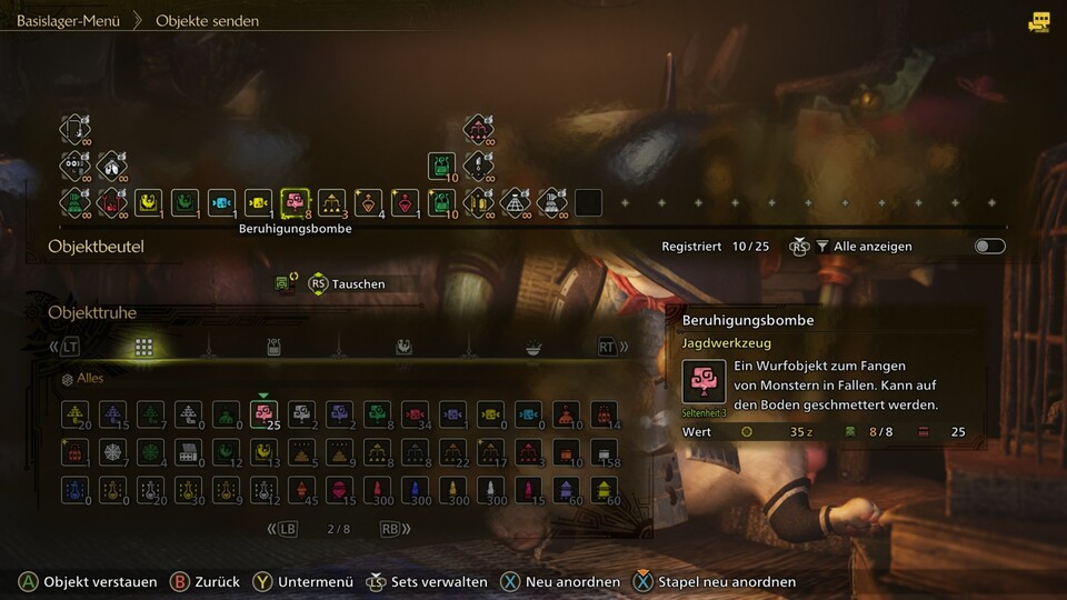 Das Loadout zum Fangen setzt auf Fallen und Beruhigungs-Gegenstände.