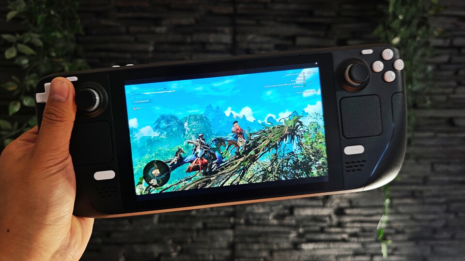 Monster Hunter Wilds sieht auf dem Steam Deck normalerweise wie ein Pixelbrei aus. Mit Geforce Now könnt ihr in Ultra-Einstellungen spielen. (Bildquelle: Duy Linh DinhGameStar Tech)