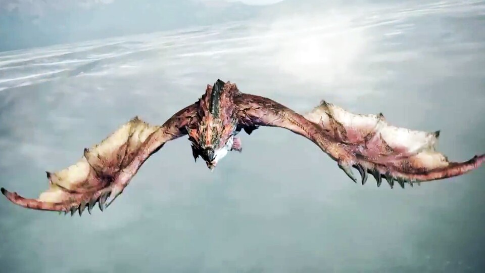 Monster Hunter World: Iceborn - Im Ankündigungstrailer zum DLC flieht Rathalos in den eisigen Norden