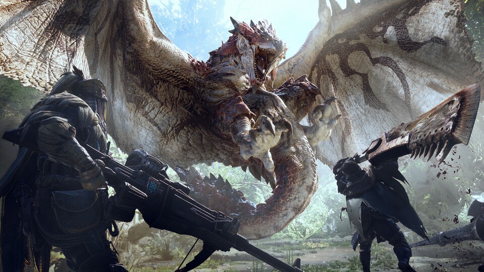 Riesige Drachen, noch größere Waffen - Das ist Monster Hunter World. Die GamePro-Kollegen haben die Konsolenversion getestet.