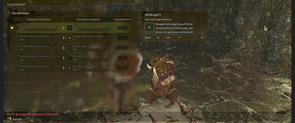 Brillitzer wartet im Wudwud-Versteck auf Tauschgeschäfte. Allerdings hat er nicht immer Finsteres Tuch im Angebot.