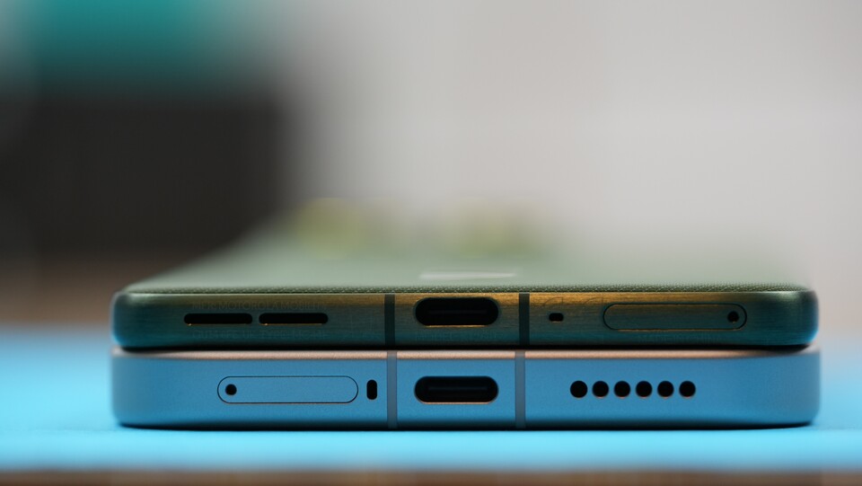 Das Motorola Edge im Vergleich zum Poco F8 Pro (8 Millimeter) – ein gutes Stück schlanker. (Bildquelle: GameStar Tech)