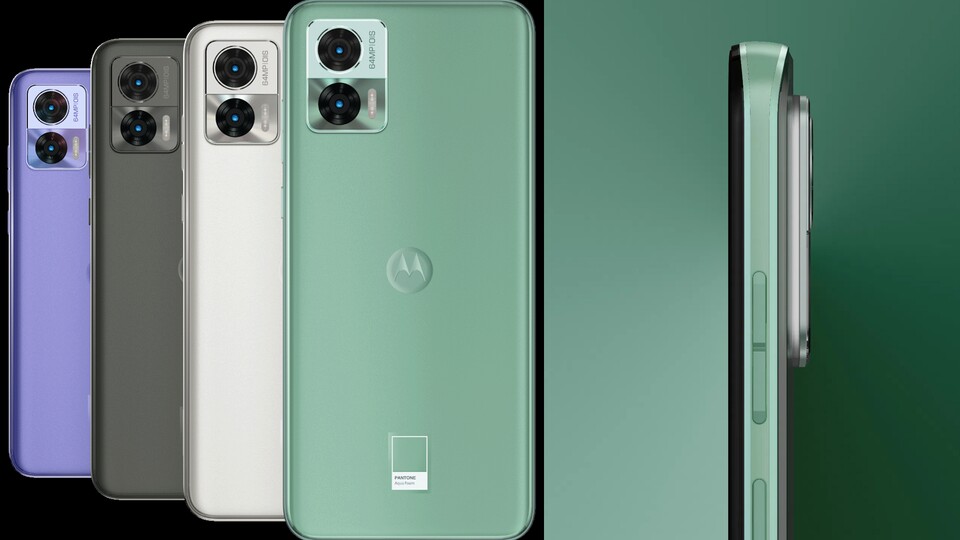 Vier trendige Farben: Grün, Flieder, Weiß und Schwarz stehen zur Verfügung.