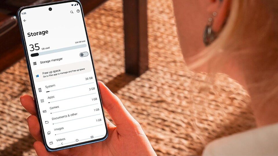 512 GB Speicher – mehr als genug Platz für Fotos, Apps und Serien auf dem Motorola edge50 neo.