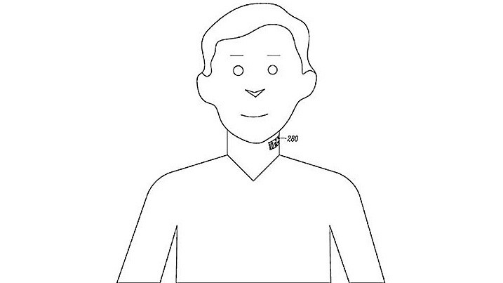 Motorolas Patentantrag beschreibt ein elektronisches Hals-Tattoo, das als Mikrofon funktioniert.