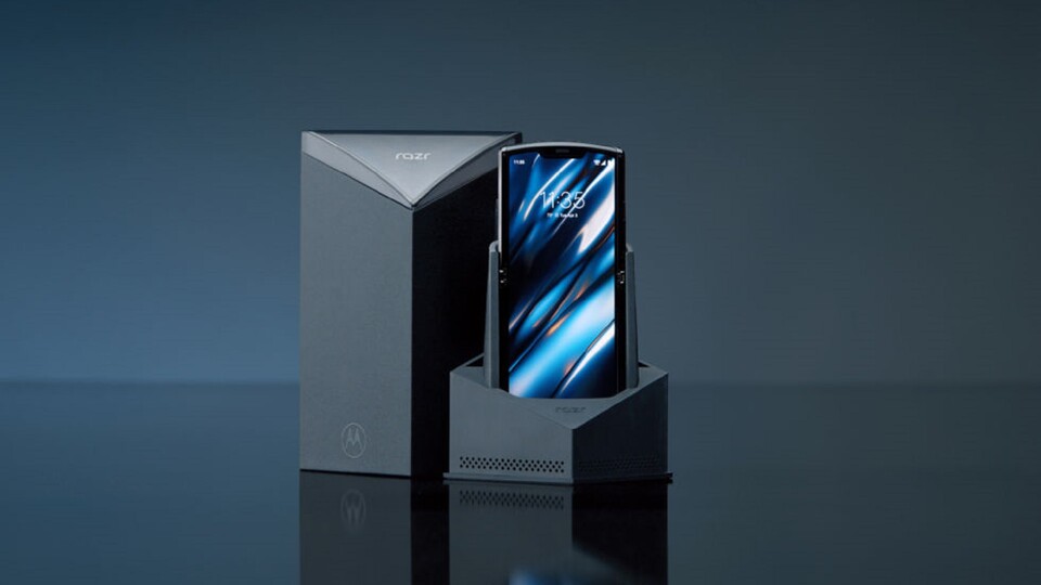 Das Motorola Razr 2019 soll das bisher günstigste faltbare Smartphone werden, sehr teuer ist es mit 1.500 US-Dollar trotzdem. (Bild: Motorola)