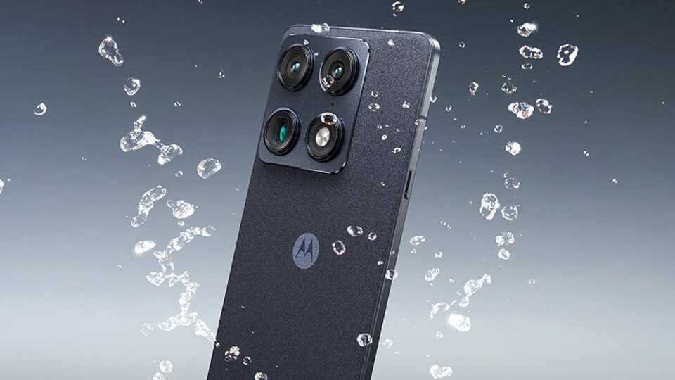 Robustheit trifft Eleganz: Das schicke Motorola Signature ist dank IP69-Zertifizierung und Gorilla Glass Victus 2 fast schon unzerstörbar.
