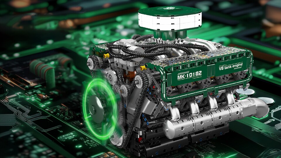 Der Zahnriemen überträgt die Kraft der Kurbelwelle an die Nockenwelle, die Kraftstoffpumpe und den Ventilator.