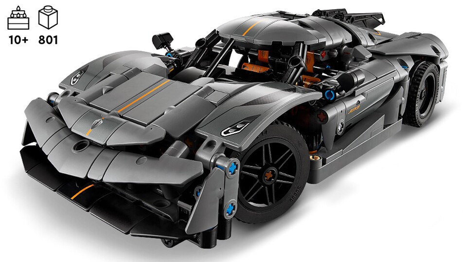 Auch LEGO Technic hat ein Modell des Koenigsegg Jesko im Portfolio - allerdings relativ klein.