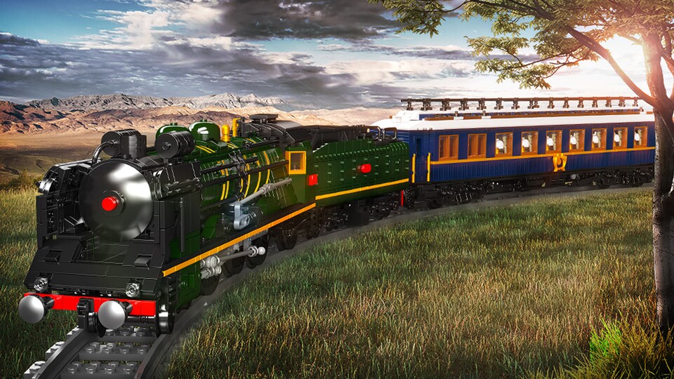 Der Orientexpress ist ikonisch und das Mould King Set 12025 trifft den Look des Zuges meiner Meinung nach sehr gut.