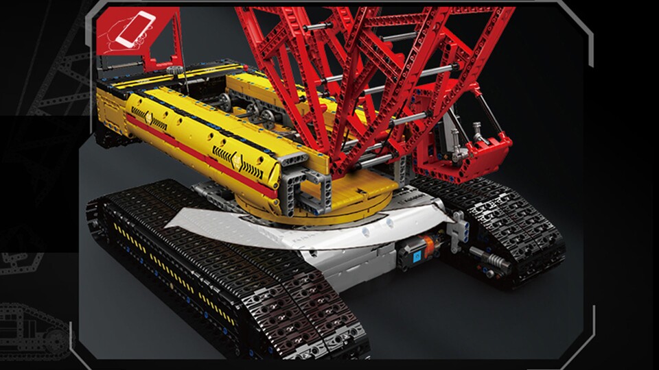 Sowohl der Ober- als auch der Unterwagen lassen sich mit der Fernbedienung unabhängig voneinander steuern.