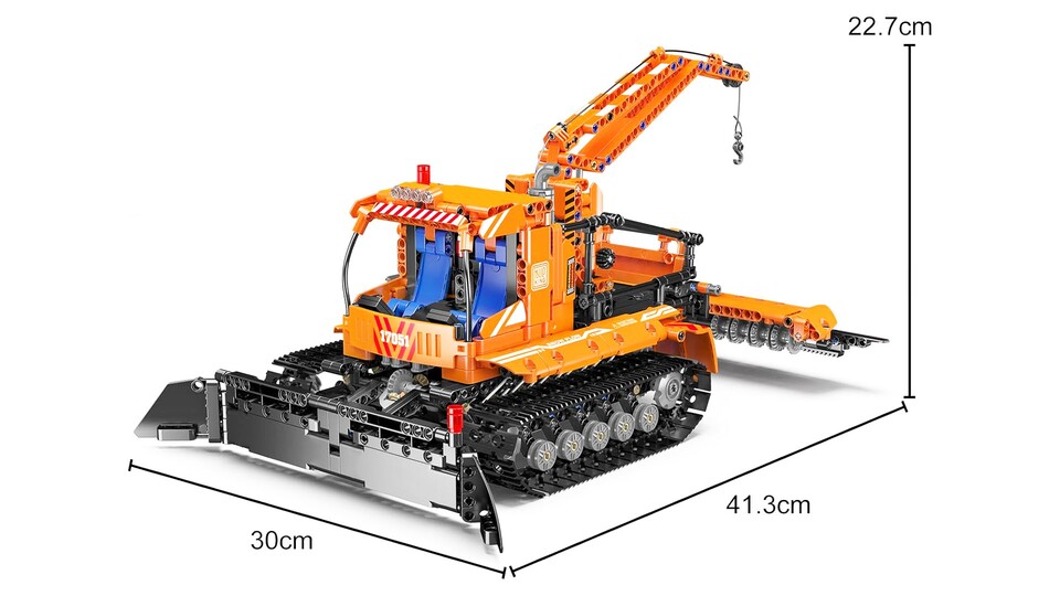 Noch nicht so überdimensioniert wie manch andere Mould King Sets, aber dennoch groß genug für jede Menge Bau- und Spielspaß.