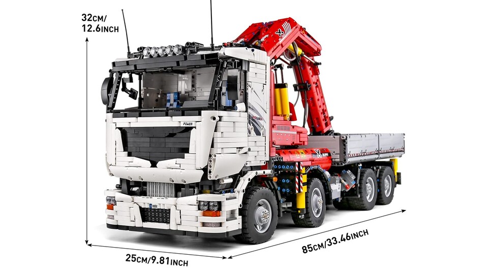 Mit fast einem Meter Gesamtlänge ist dieses Set eines der größten seiner Art und sorgt für viele Stunden Bauspaß.
