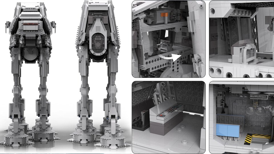 Der AT-AT von der LEGO-Alternative Mould King ist riesig, voller Details und günstig im Angebot.