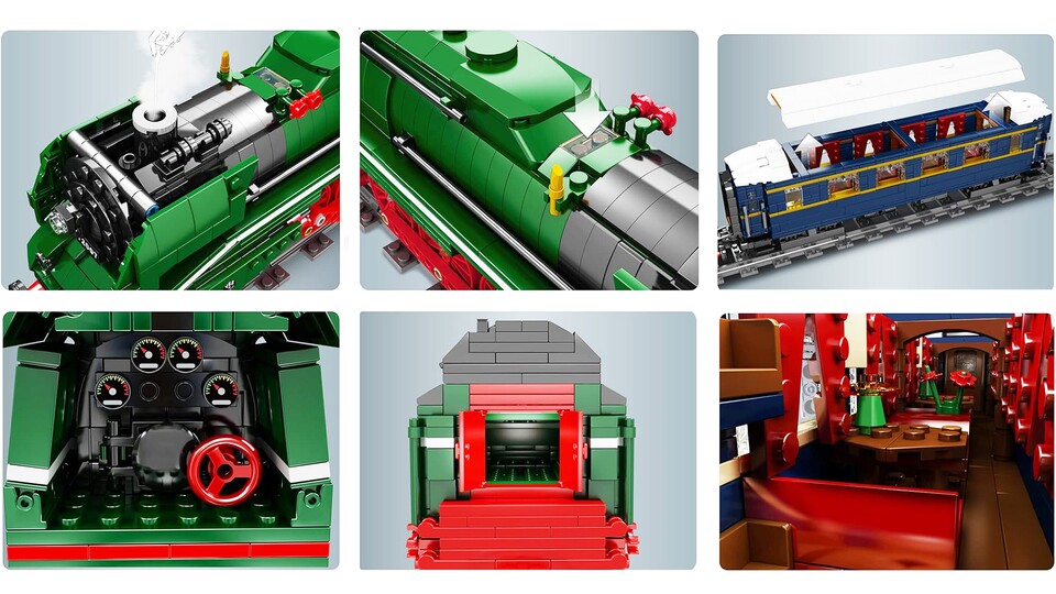 Druckventile im Führerhäuschen und bedeckte Tische im Passagierwagen – an Details wird nicht gespart!