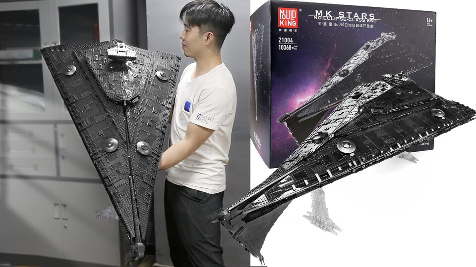 Das riesige Raumschiff von Mould King bringt euch sicherlich zig Stunden Aufbauspaß - man wächst ja bekanntlich mit den Herausforderungen.