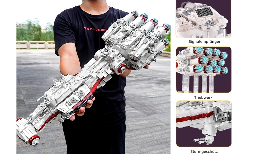 The Tantive IV is not as famous as the Millennium Falcon and yet everyone knows at first glance which ship it is!