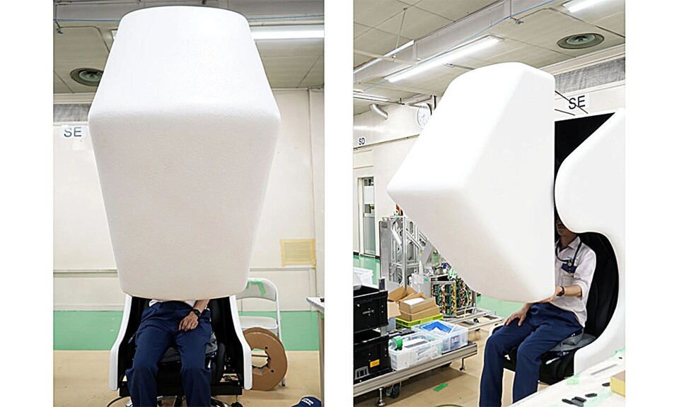 Ganz schön sperrig, um eine kleine Brille zu ersetzen: Die Aerial HMDs sind nicht unbedingt wohnzimmertauglich. Sie sind aber auch gar nicht als Ersatz für eine Quest 3 gedacht. (Bildquelle: Kyushu University)