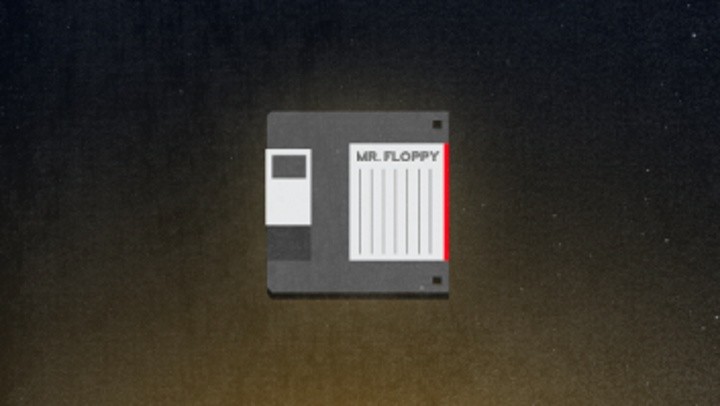 Im Jump&Run Mr Floppy übernimmt der Spieler eine Diskette. Mit einer Diskette als Controller.