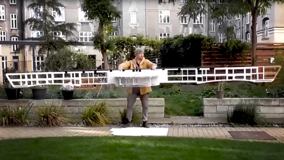 Eine der Querverstrebungen der Untertassensektion