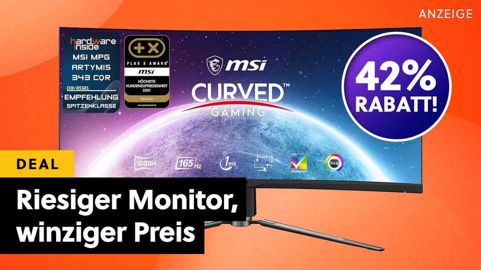 Dieser MSI Gaming-Monitor ist ein Gigant – und momentan günstig wie nie zuvor bei MediaMarkt.