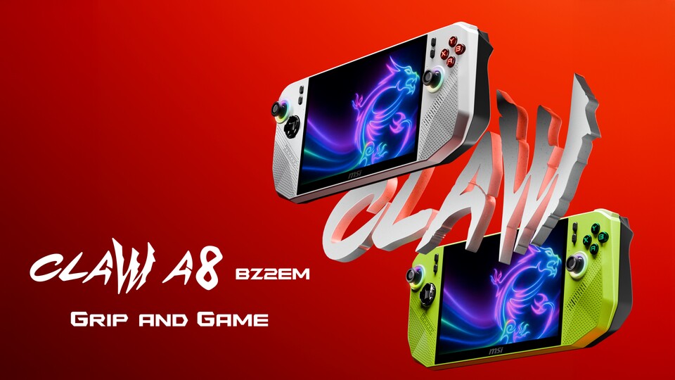 Das Design vom neuen Handheld ist etwas kantiger. (Bildquelle: MSI)