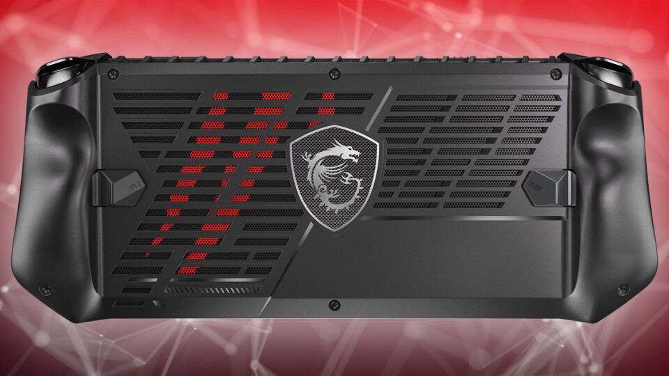 Die Rückseite des MSI Claw. (Bild: MSI)