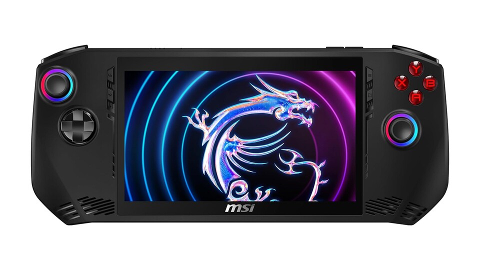 Superflüssige Display-Performance: Die MSI Claw ist mit einem 7 Zoll großen Full-HD-Multi-Touch-Bildschirm mit 120 Hz-Bildwiederholrate ausgestattet.