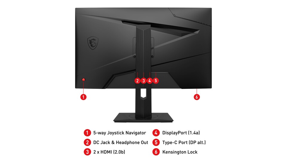 Dank einer Vielzahl an Anschlüssen auf der Monitorrückseite könnt ihr euren PC und eure Konsolen gleichzeitig anschließen.