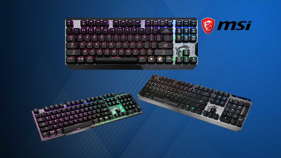 Die MSI GK50 Gaming-Tastaturen bieten für jeden das passende Profil.