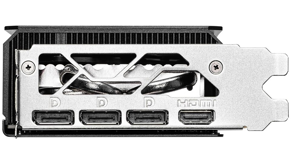 Drei Display-Ports und ein HDMI-Anschluss garantieren beste Verbindung.